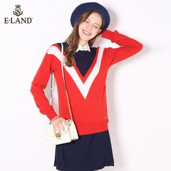 ELAND冬季新品户外休闲保暖羽绒服女EEJD68T03M专柜正品