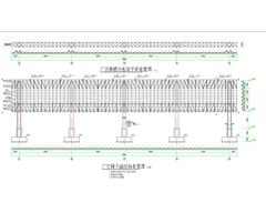 多立柱钢结构CAD广告牌施工CAD图纸立柱广告牌设计图纸三面翻