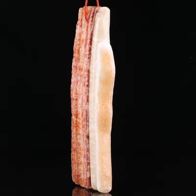 2220 天然碳酸盐质玉肉石摆件 重1.72kg 五花肉