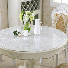 PVC透明圆桌桌布软质玻璃防水防油餐桌台布桌垫茶几垫免洗水晶板