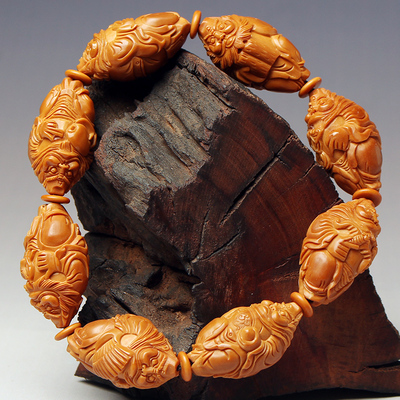 苏州核雕名家须木生《全身钟馗》手串