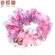 Mail ya na new hair accessories Korea silk gauze man cleans the rope end flower headdress ornaments made by the ADC Bazaar