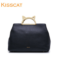 KISSCAT/接吻猫猫耳朵牛皮小包 手提包斜挎女包 女K55BLDZ08