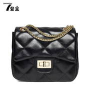 Small fields breathe sweet Princess rhombic chain handbag slung Europe fashion shoulder bag fall 2015 new tide small bag