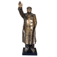 红之源大型酒店毛主席挥手像 人物雕塑 雕像 单位摆件树脂183