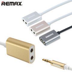 Remax耳机分线器一分二音频线转接头手机电脑音响情侣音乐分享线