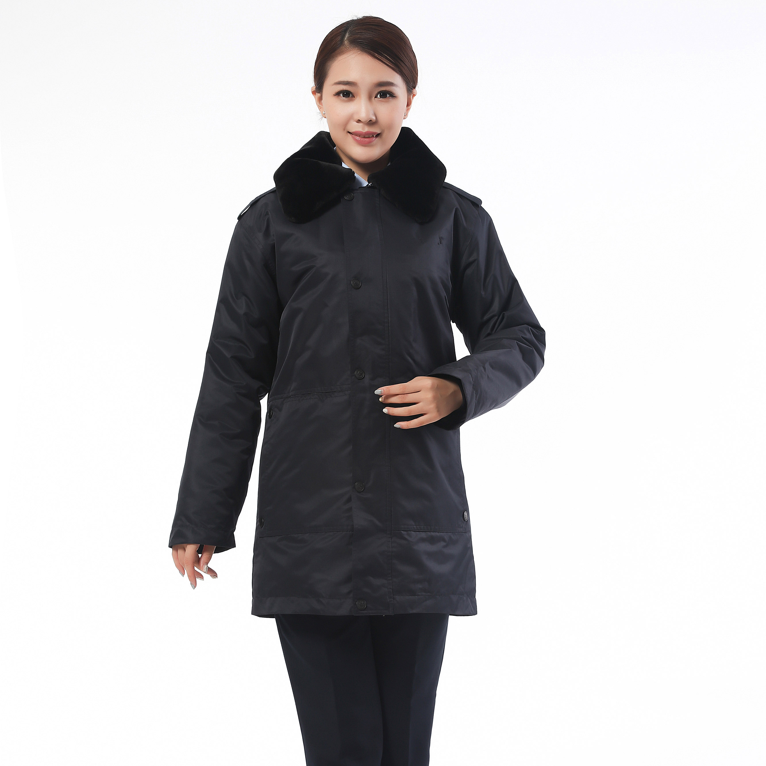 bjxindu新款税务制服羊绒棉防寒服国税地税棉服工作服大衣工装