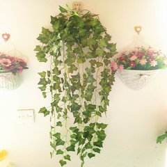 壁挂仿真植物假花藤条批发藤蔓水管道装饰绿植墙空调树叶吊篮绿萝