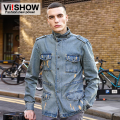 Viishow2015 Jean jackets men's jacket coat men's jacket in the spring and autumn of youth wave jacket