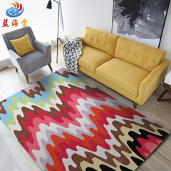 简约现代抽象个性地毯客厅茶几地毯卧室满铺混纺床边毯可定制