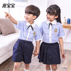 幼儿园园服2016新款儿童韩版校服套装学院风夏装潮短袖小学生班服