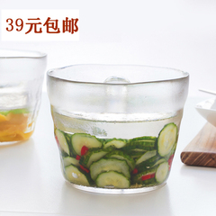 日式家用玻璃浅渍罐加厚玻璃重石腌菜罐一夜渍腌菜缸泡菜容器包邮