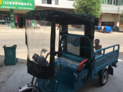 一库电动三轮车车棚快递专用车头棚加厚雨篷驾驶室挡雨遮阳棚包邮