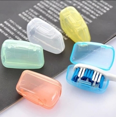 旅游便携牙刷盒旅行便携盒牙刷头套牙刷保护套便携式牙刷套 5个装