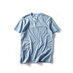 PRAGMATY POCKET TEE优质定番常青打底衫短袖- BABY BLUE 11110