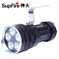 Supfire 神火L1强光手电筒LED可充电5核T6手提巡逻户外探照灯远射