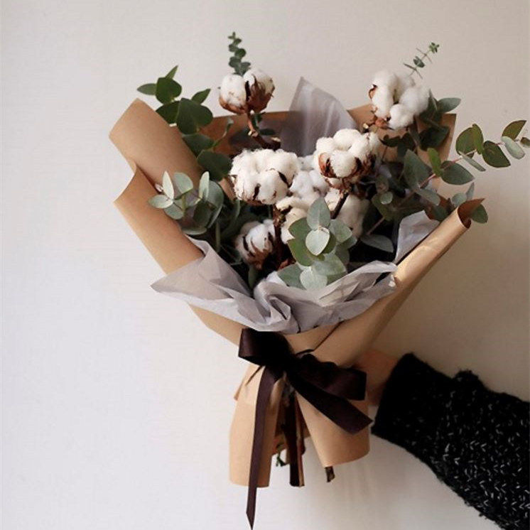西岱岛全国包邮设计花店进口棉花尤加利花束鲜花速递 我的鬼怪——西