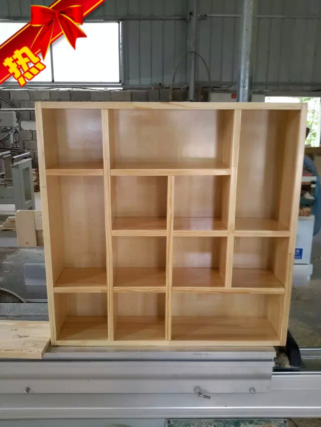定做实木格子架置物架茶壶展示架饰品架收纳格挂墙隔板创意格子——馨