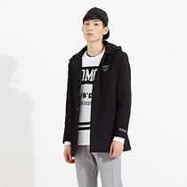 美特斯邦威2015秋装新款男全棉立领拉链茄克吊牌价369