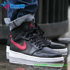 〖Ben1988〗Air Jordan 1 情侣款 魔术贴 黑红332550-705300-012