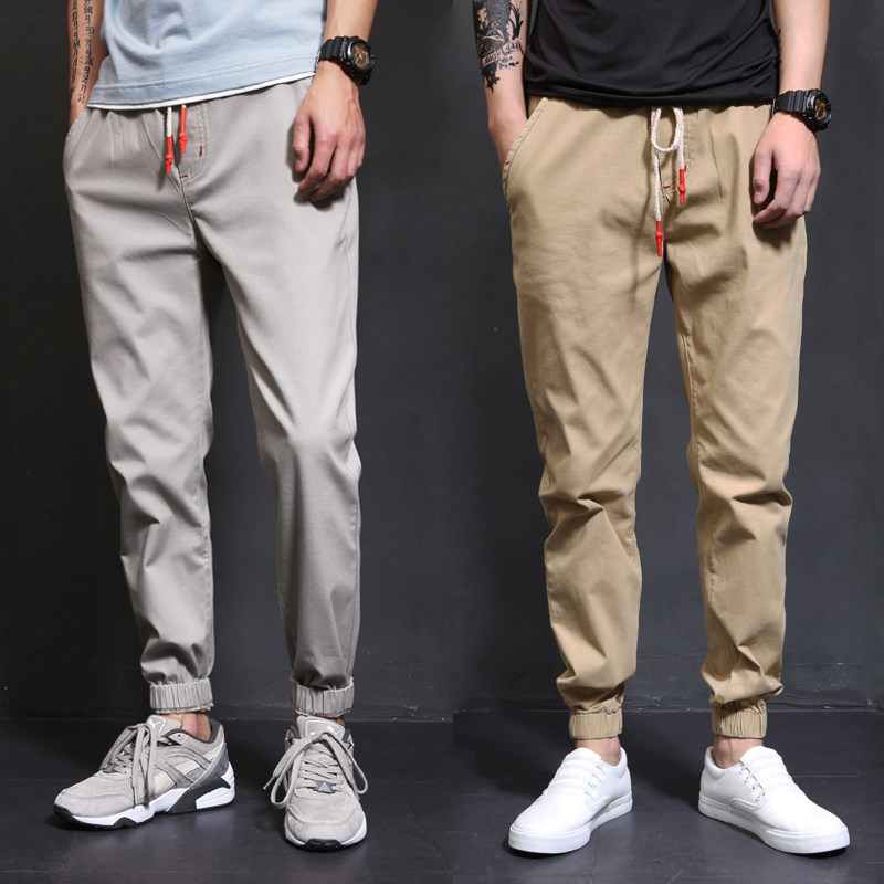 運動男士休閑褲男九分