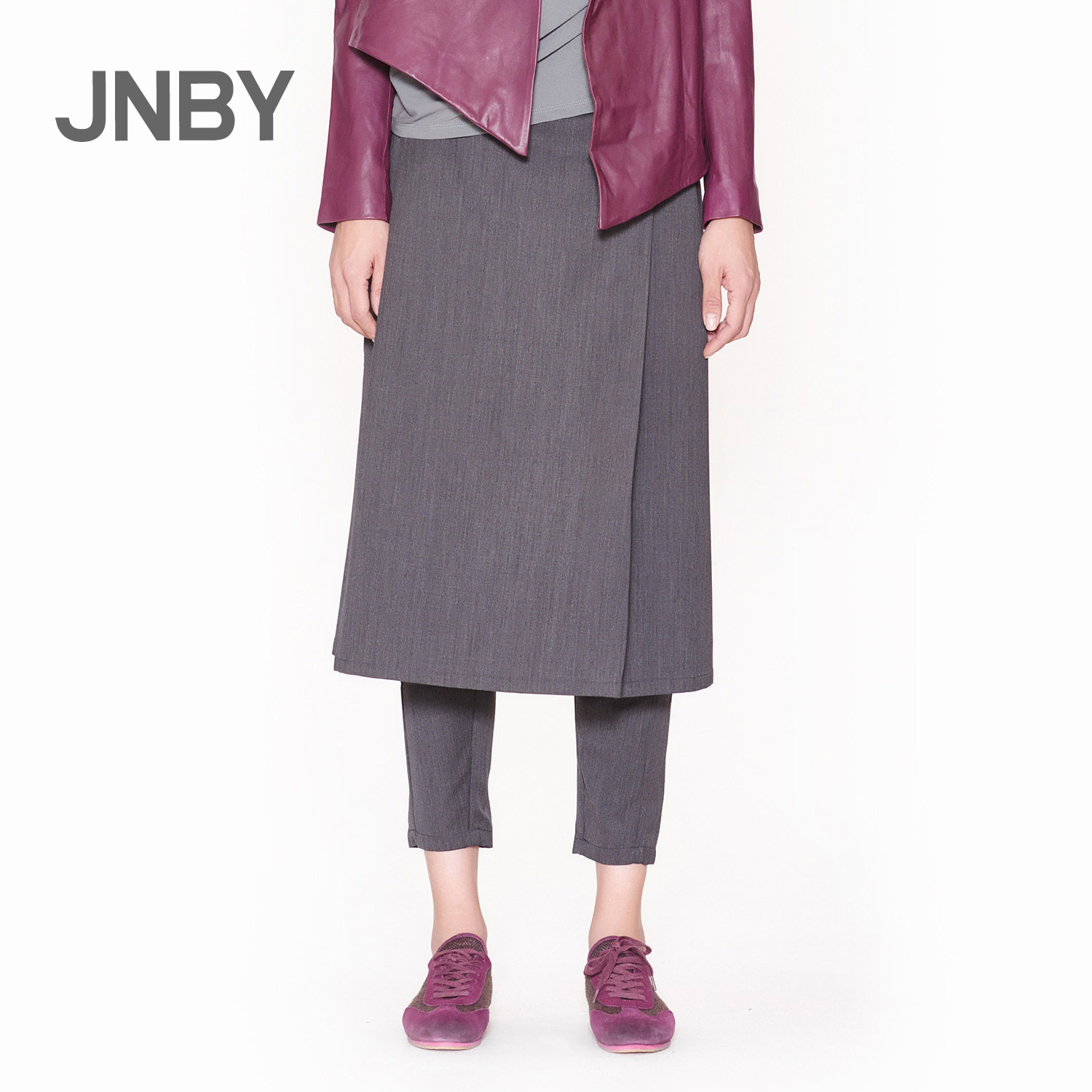 JNBY/江南布衣女时尚品质感女士羊毛裙裤经典休闲设计长裤5E83309产品展示图5
