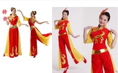 2014现代舞演出服装女民族舞蹈服装秧歌舞演出服装舞台装特价