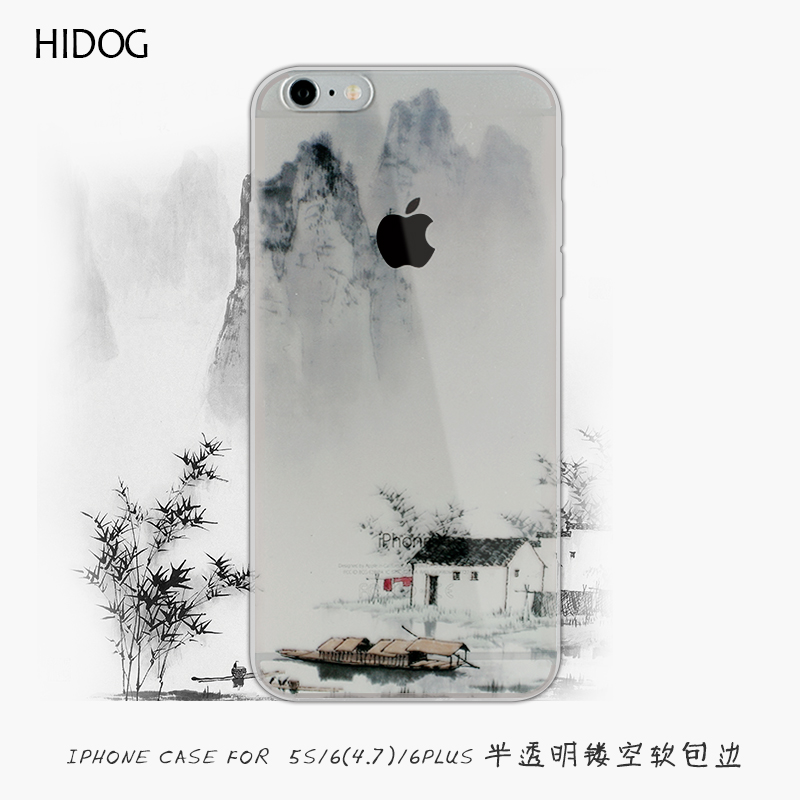 hidog 苹果iPhone6s手机壳原创意6plus保护套软边5s外壳简约文艺7产品展示图5