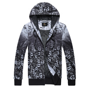 Kang stepped fall 2015 warm windbreaker jacket coat men's movement light and simple casual sportswear