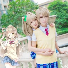 主宰者 lovelive!性转南小鸟希海cos夏装制服校服情侣毛衣特价