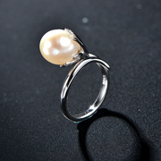 Is 925 Silver Thai fashion trends in Europe and America women''s natural pearls open rings Thai silver finger ring wave