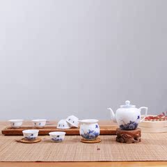 玉柏 景德镇陶瓷功夫茶具套装 红茶整套茶具4/6人白瓷 茶壶品茶杯