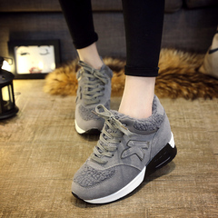 Hero Yang new shoes winter and cashmere increased fall and winter shoes women's shoes in the Korean version of sneaker heels