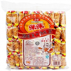 广东汕头特产膨化食品80后零食马来西亚咪咪虾条40小袋800(980)g