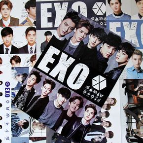 exo 组合成员 张艺兴 单人海报8张装 韩国港台明星壁画墙贴纸壁纸