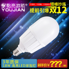 点亮游箭 18W30W 大功率LED灯泡 大瓦数LED球泡灯 高亮