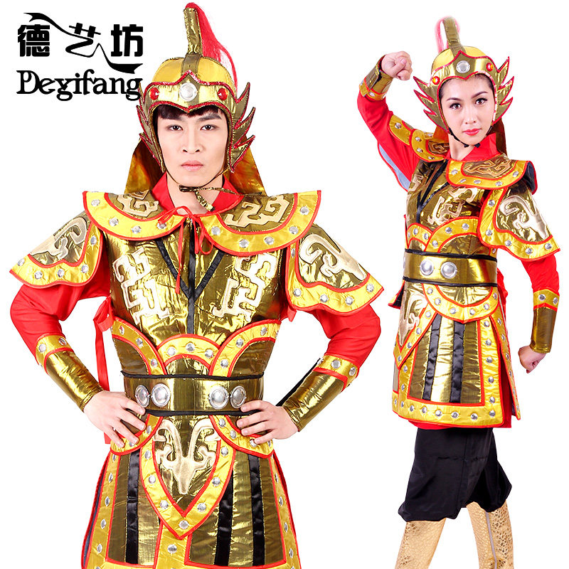 德艺坊将军 花木兰 古代盔甲古装 古典舞蹈表演服装 士兵演出服装