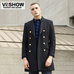 Viishow2015 in spring and autumn the new slim wool coat long trench coats men's jackets-season clearance sale