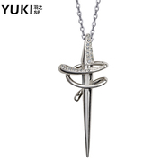 YUKI men long necklace sweater chain Korean jewelry stylish original sword of honor people ornaments