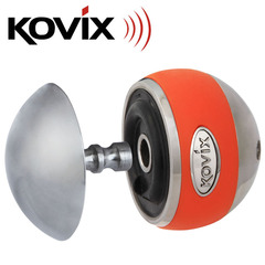 香港KOVIX KGL60摩托车锁球形报警碟刹锁防盗锁抗液压剪USB充电