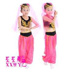 六一儿童幼儿舞蹈演出服装新疆印度舞维吾尔族少数民族女童咚巴拉