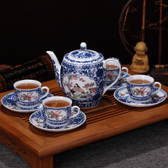 景德镇青花瓷整套陶瓷茶具仿古茶壶茶杯套装特价包邮 NZ Y