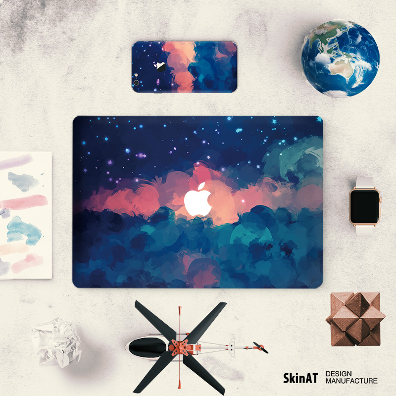 SkinAT MacBook Air/Pro贴纸 苹果笔记本电脑保护贴膜Mac外壳彩膜产品展示图3