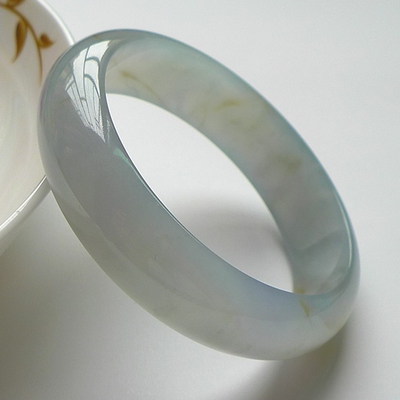 老坑冰糯种起胶a货翡翠手镯 59.16g