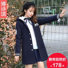 少女冬装棉服外套连帽2016冬季韩版中长款棒球服初中学生加厚棉衣