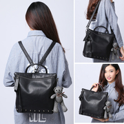 ZYA handbag 2015 new laptop backpack retro shoulder bag rivets small xiongbao bags bulk bag