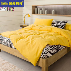纯棉床笠四件套1.5/1.8米床单被套简约纯色床上用品活性全棉4件套