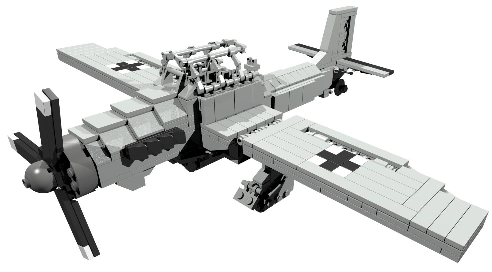 积木 德国斯图卡轰炸机stuka moc模型收藏 兼容古迪