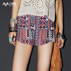 Seven space space OTHERCRAZY2015 casual floral summer new tribal peoples thin shorts women