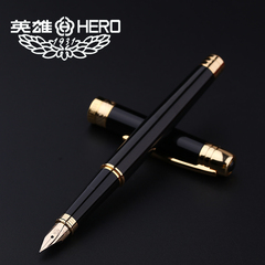 正品HERO/英雄200C型潜龙金夹14k金笔墨水笔 练字办公商务礼品笔